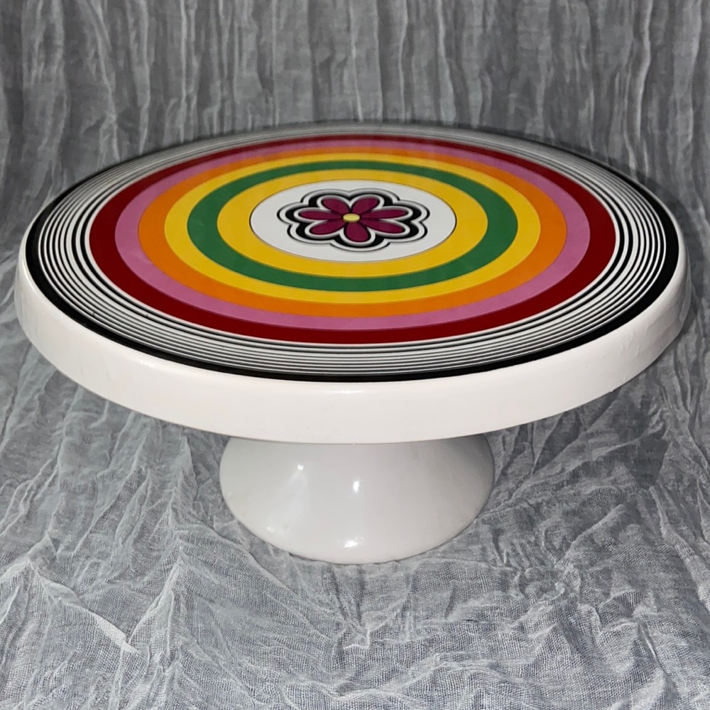 Retro 10” Colourful Cake Stand